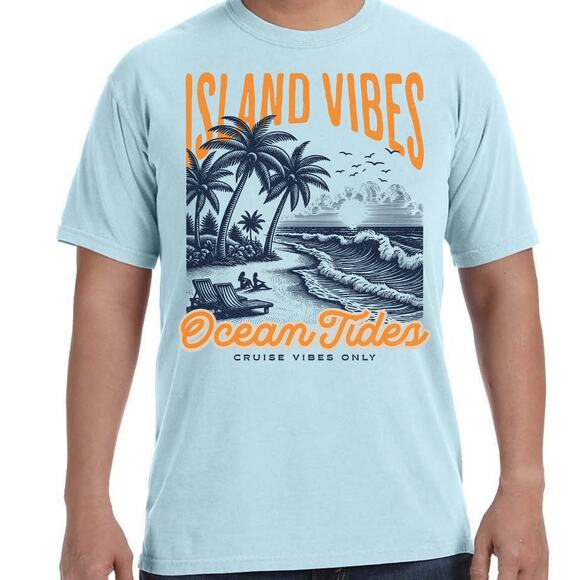 Cruise Shirt Island Vibes Ocean Tides Cruise Vibes Only SM - Picture 2 of 2